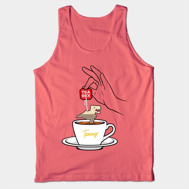 Tanny and the Tea Rex Tank Top by How Did This Get Made?